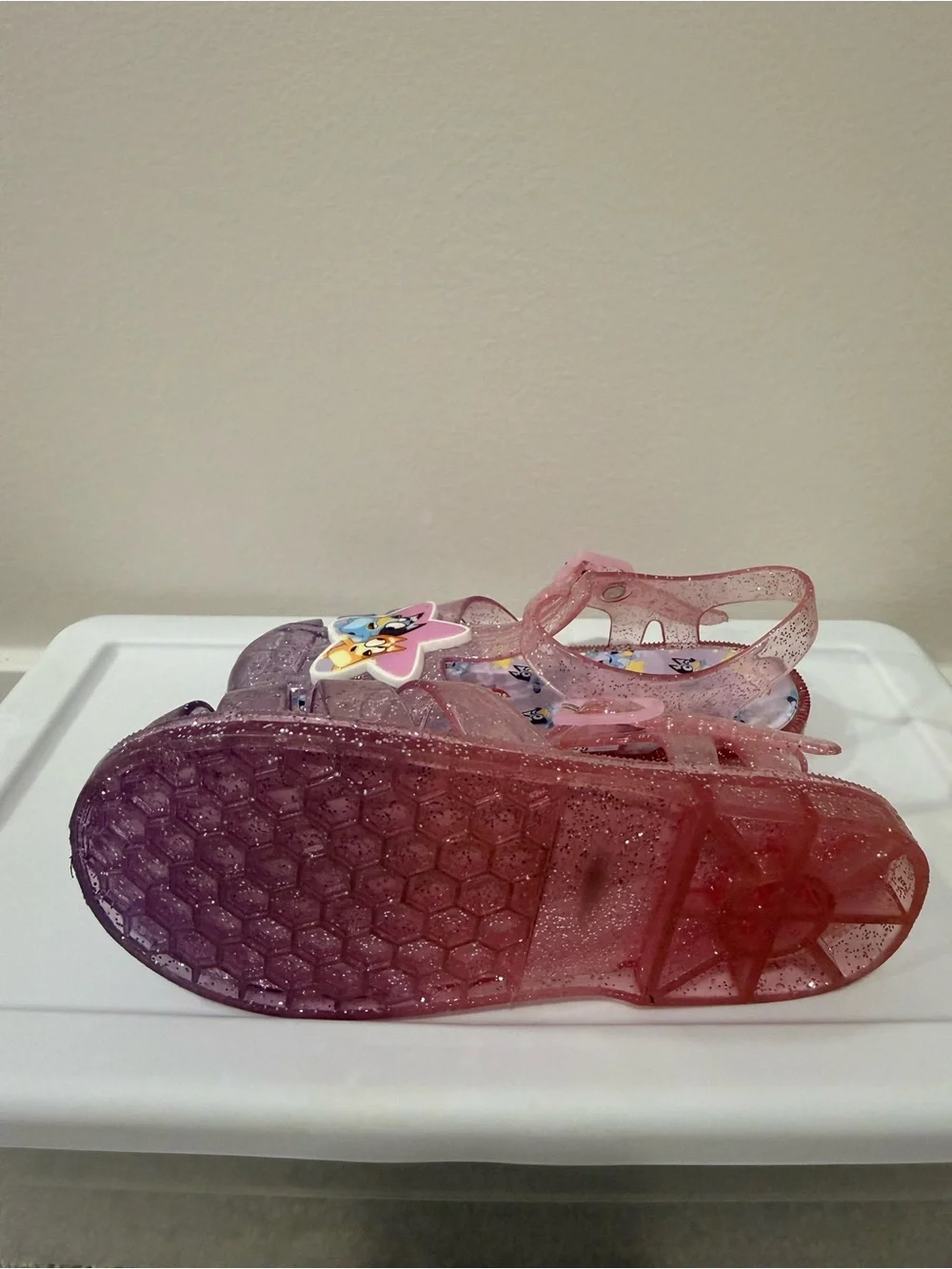 Bluey & Bingo Toddler Girls Ombre Jelly Sandals